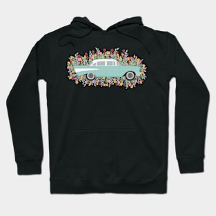 Retro Car & Flowers! Hoodie